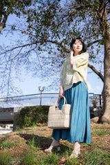 ボタニカル刺繍ドルマンブラウス