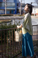 ボタニカル刺繍ドルマンブラウス