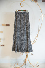 花柄マーメイドフレアスカート