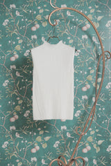 ワイドリブノースリニット