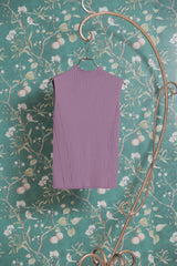 ワイドリブノースリニット