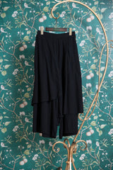 変形ヘムワイドパンツ