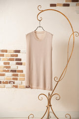 アシメスタックニットベスト