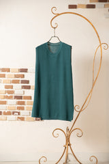 アシメスタックニットベスト