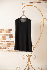 アシメスタックニットベスト