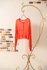 シアーニット2wayカーディガン