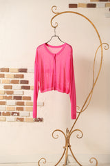 シアーニット2wayカーディガン