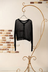 シアーニット2wayカーディガン