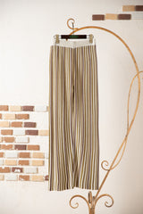 カラーストライプストレートパンツ