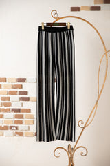 カラーストライプストレートパンツ