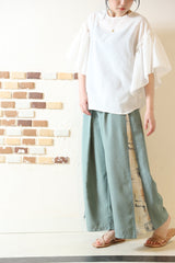 フリルスリーブプルオーバー