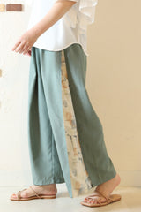 サイドプリントタックパンツ