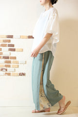 フリルスリーブプルオーバー