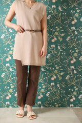 アシメスタックニットベスト