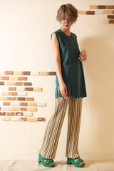 アシメスタックニットベスト