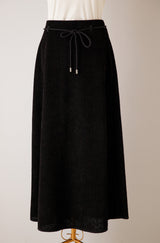 変形リブジャージースカート