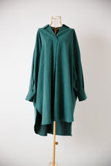 変形スキッパーロングプルオーバー