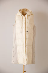 サイド切替CLOMAX中綿ロングベスト