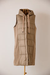 サイド切替CLOMAX中綿ロングベスト