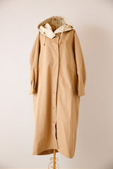 ロングフーディーコート