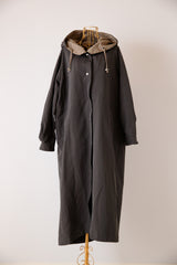ロングフーディーコート