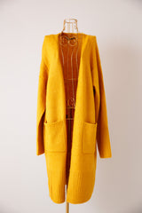 ポケット付きロングカーディガン