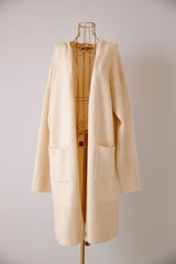 ポケット付きロングカーディガン