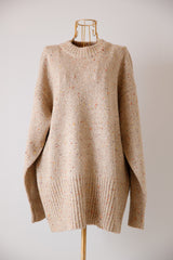 カラーネップニットプルオーバー