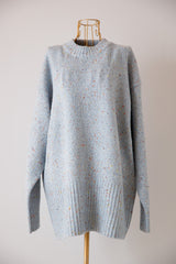 カラーネップニットプルオーバー