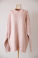 カラーネップニットプルオーバー