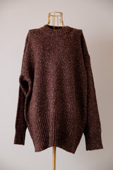 カラーネップニットプルオーバー