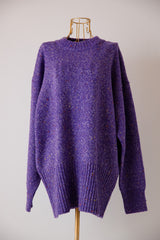 カラーネップニットプルオーバー