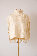 モヘアタッチケーブルベスト