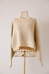 リバーシブルショートニットプルオーバー