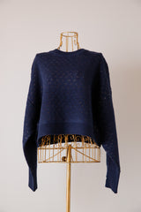 リバーシブルショートニットプルオーバー