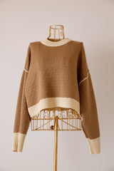 リバーシブルショートニットプルオーバー