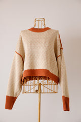 リバーシブルショートニットプルオーバー