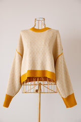 リバーシブルショートニットプルオーバー