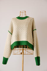 リバーシブルショートニットプルオーバー