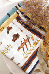 馬具柄ミニスカーフ