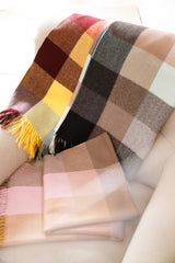 ブロックチェックストール