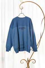 裏使い切替ロゴ刺繍プルオーバー