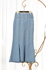 デニムハイウエストスカート