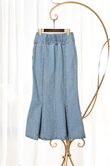 デニムハイウエストスカート