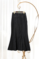 デニムハイウエストスカート