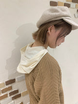 シアーフードプルオーバー