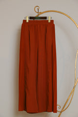 サイドプリーツワイドパンツ