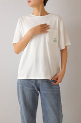 ロゴ刺繍半袖Tシャツ